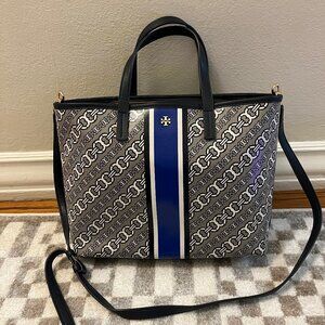 Tory Burch Gemini Link Bias Small Tote EUC
